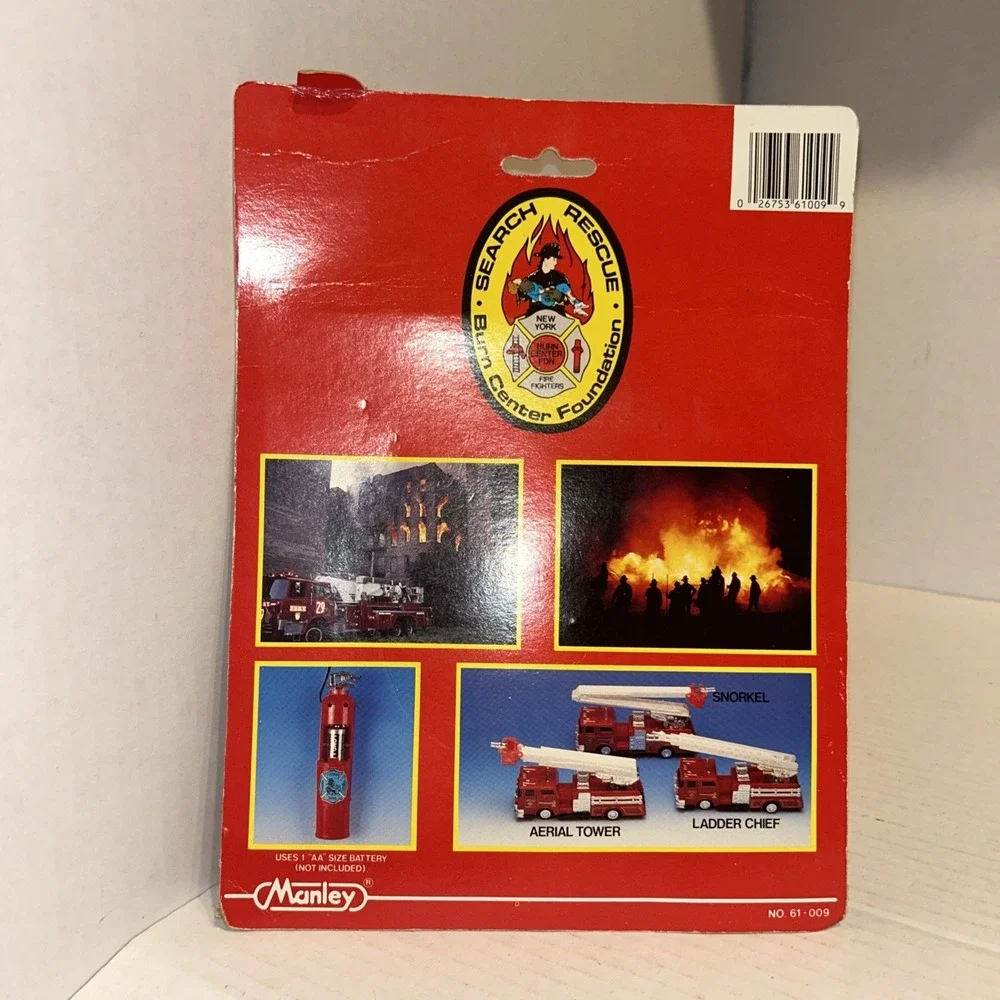 Manley Toys‎ Fire Engine Battery Operated Remote Vintage NIP Model 61-009 1990